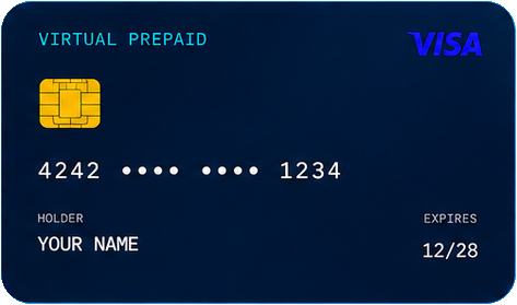 Virtual Prepaid Visa Card
